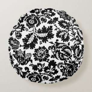 William Morris Venetian Damask Brocade Round Cushion