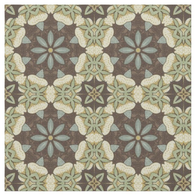 William Morris victorian style pattern Fabric (Close Up)
