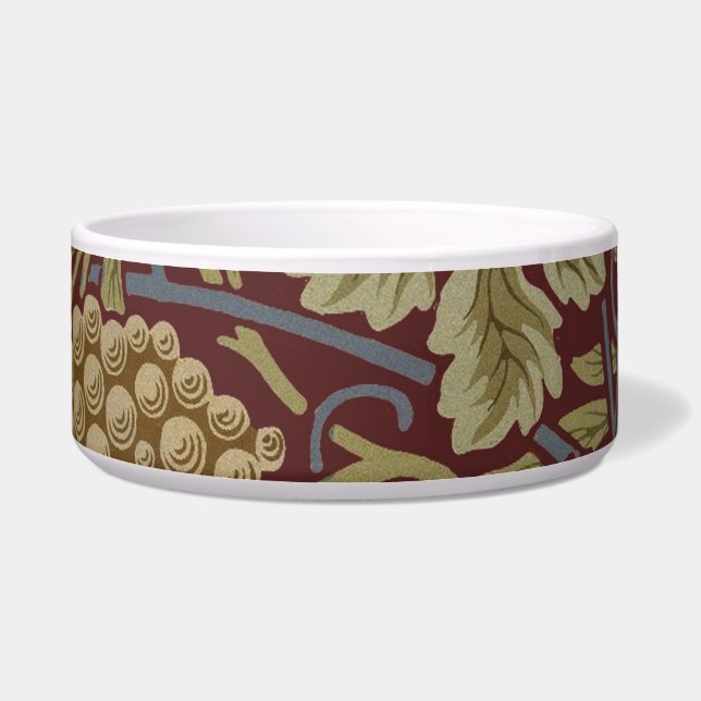 William Morris Vine Grape Red Green Art (Front)