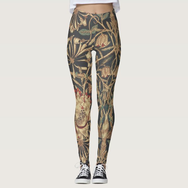 William Morris VINE PATTERN Leggings (Front)