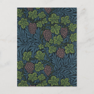 William Morris Vine Wallpaper Design Postcard