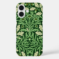 William Morris Vintage Acorn Oak Green Pattern