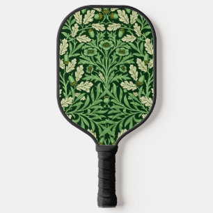 William Morris Vintage Acorn Oak Green Pattern Pickleball Paddle