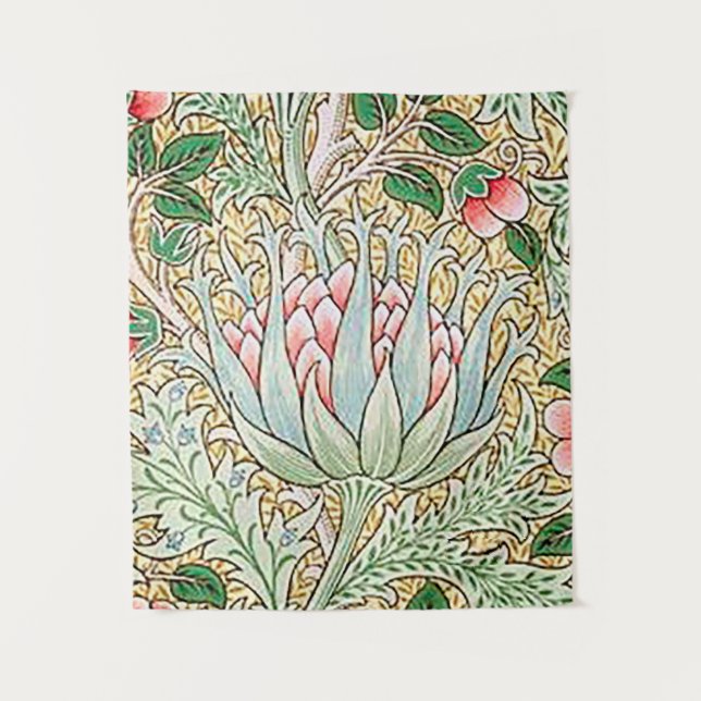 William Morris Vintage Artichoke Floral  Tapestry (Front)