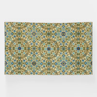 William Morris Vintage Blue Vine Seamless Pattern
