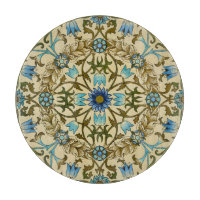 William Morris Vintage Blue Vine Seamless Pattern