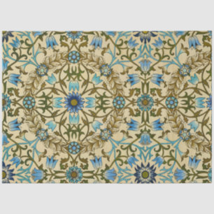 William Morris Vintage Blue Vine Seamless Pattern Tissue Paper