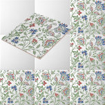 William Morris Vintage Brentwood Pattern Tile<br><div class="desc">This is a digitally enhanced print derived from an antique Brentwood floral pattern design by the company founded by William Morris. William Morris was a Victorian era poet, novelist, textile designer and an important figure of the British Arts and Crafts Movement. His designs had a mediaeval-inspired aesthetic and respect for...</div>
