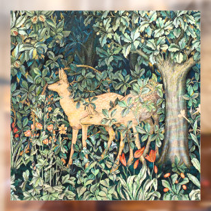 William Morris Vintage Deer Woodland Floral Art