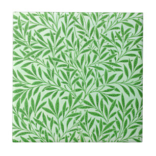 William Morris vintage design, Willow Bough, Green Tile