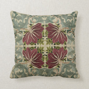 William Morris Vintage Floral & Acanthus Pattern Cushion