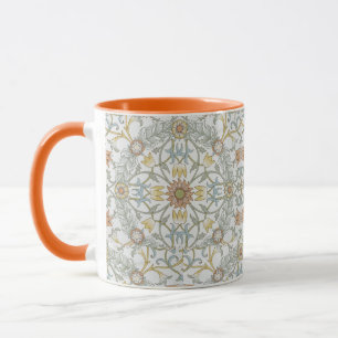 William Morris Vintage Floral Blue Ceiling Pattern Mug