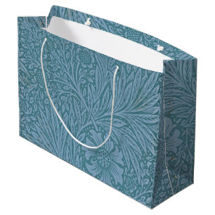 William Morris Vintage floral Blue Flowers Large Gift Bag