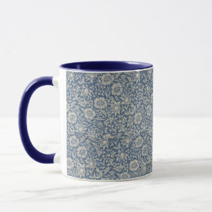 William Morris Vintage Floral Blue Mallow Mug