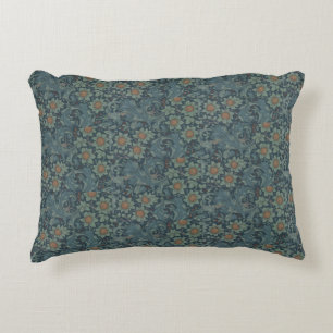 William Morris Vintage Floral Green Blue Orchard Decorative Cushion