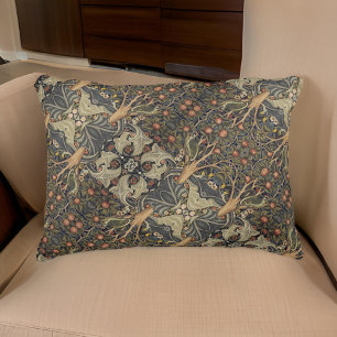 William * Morris  Vintage Floral Grey Gold   Decorative Cushion