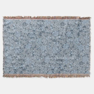 William Morris Vintage Floral Jasmine Throw Blanket