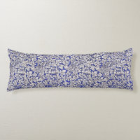William Morris Vintage Flowers Birds Blue White
