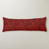 William Morris Vintage Flowers Birds Red          