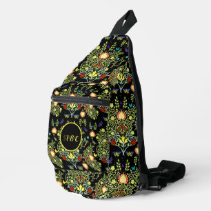 William Morris Vintage Flowers Monogram Sling Bag