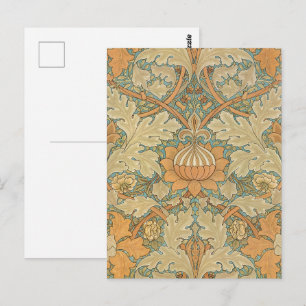 William Morris - Vintage Foliage & Floral Pattern Postcard