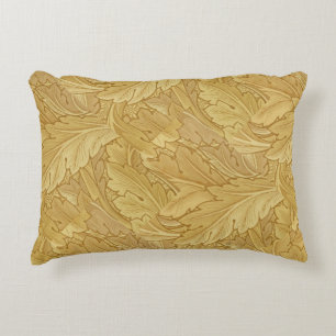 William Morris Vintage Foliage Gold Pattern Decorative Cushion