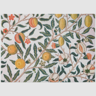 William Morris Vintage Fruit Pomegranate White Tissue Paper