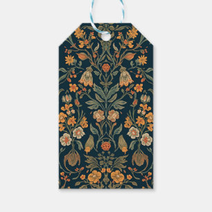 William Morris vintage Honeysuckle Floral Pattern Gift Tags
