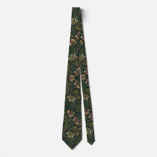 William Morris vintage Honeysuckle Floral pattern Tie