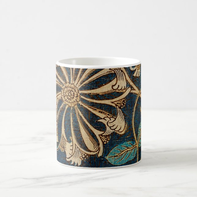 William Morris Vintage Honeysuckle Pattern  Coffee Mug (Center)