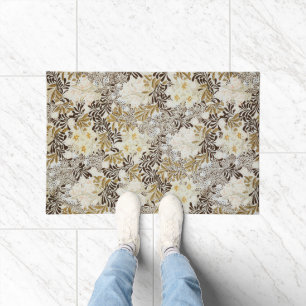 William Morris Vintage Hyacinth Floral Art Nouveau Doormat