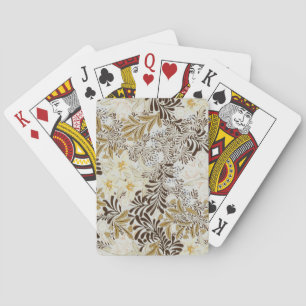 William Morris Vintage Hyacinth Floral Art Nouveau Playing Cards