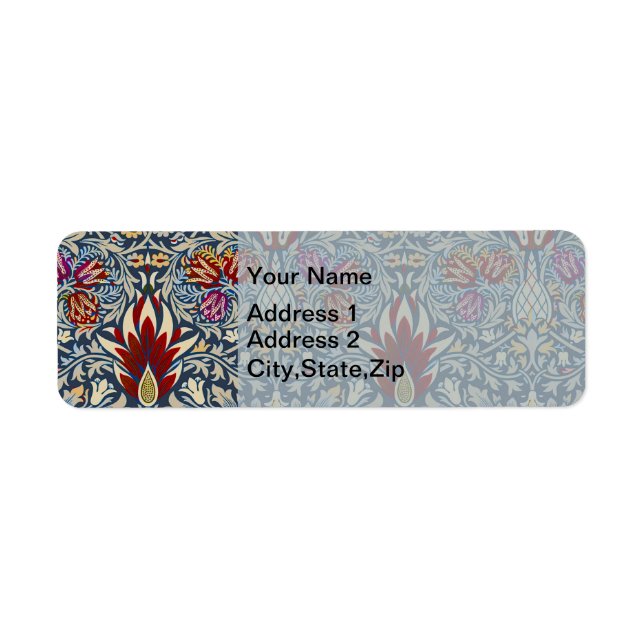 William Morris Vintage Indigo Floral Pattern (Front)