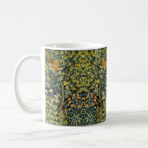 William Morris Vintage Pheasant Squirrel Flower Coffee Mug
