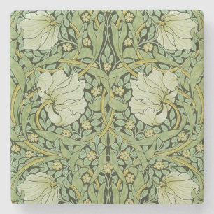 William Morris Vintage Pimpernel Floral Pattern Stone Coaster