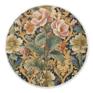 William Morris vintage Pimpernel Pre-Raphaelite  Ceramic Knob
