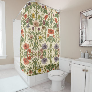 William Morris vintage Pimpernel Pre-Raphaelite Shower Curtain
