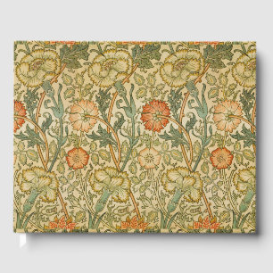 William Morris - Vintage Pink and Rose Guest Book