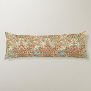 William Morris Vintage Pink Blue White Green Body Cushion