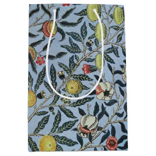 William Morris Vintage Pomegranate Fruit Pattern Medium Gift Bag