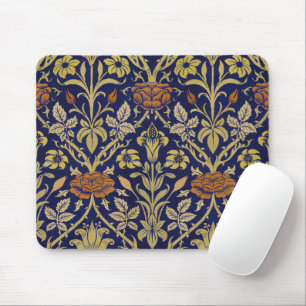 William Morris Vintage Rose & Lily Flower Pattern Mouse Pad