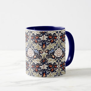 William Morris Vintage Severn Blue Floral Flowers Mug