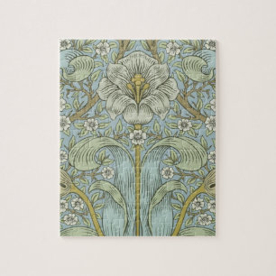William Morris Vintage Spring thicket Floral Desig Jigsaw Puzzle