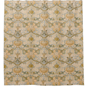 William Morris Vintage St James Acanthus Wallpaper Shower Curtain