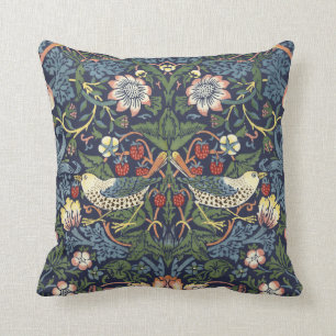 William Morris Vintage Strawberry Thief Pattern Cushion