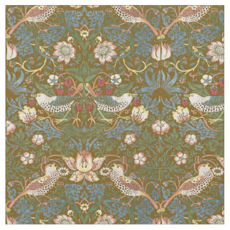 William Morris Vintage Strawberry Thief Pattern Fabric