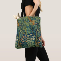 William Morris Vintage Style Tote Bag, Reusable