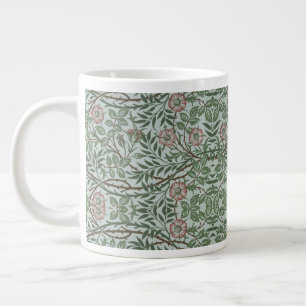 William Morris Vintage Sweet Briar Roses Foliage Large Coffee Mug