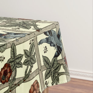 William Morris Vintage “Trellis” Pattern Tablecloth