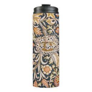 William Morris Vintage Trent Blue Floral Pattern Thermal Tumbler